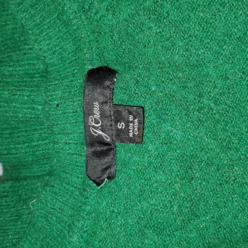 J.CREW Green V-Neck Women's Sweater - Picture 3 of 9